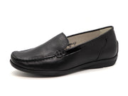 141-99-003 Dames Instappers Comfort Waldlaufer 431000-604-001 Zwart Wijdte H (2221)